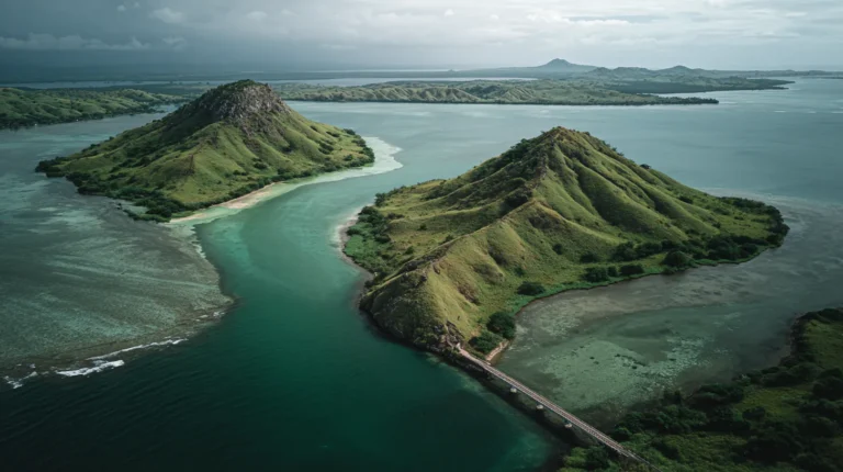 Illustration générée — Huahine Nui et Huahine Iti : comprendre les deux parties de l’île
