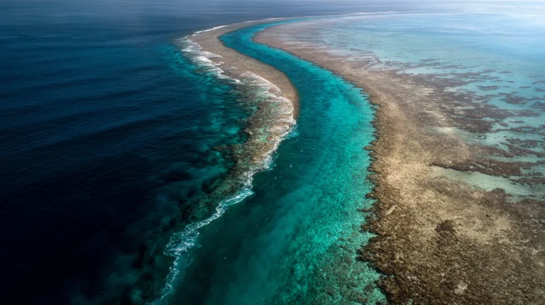 Illustration générée — La passe d’un atoll : rôle et fonctionnement
