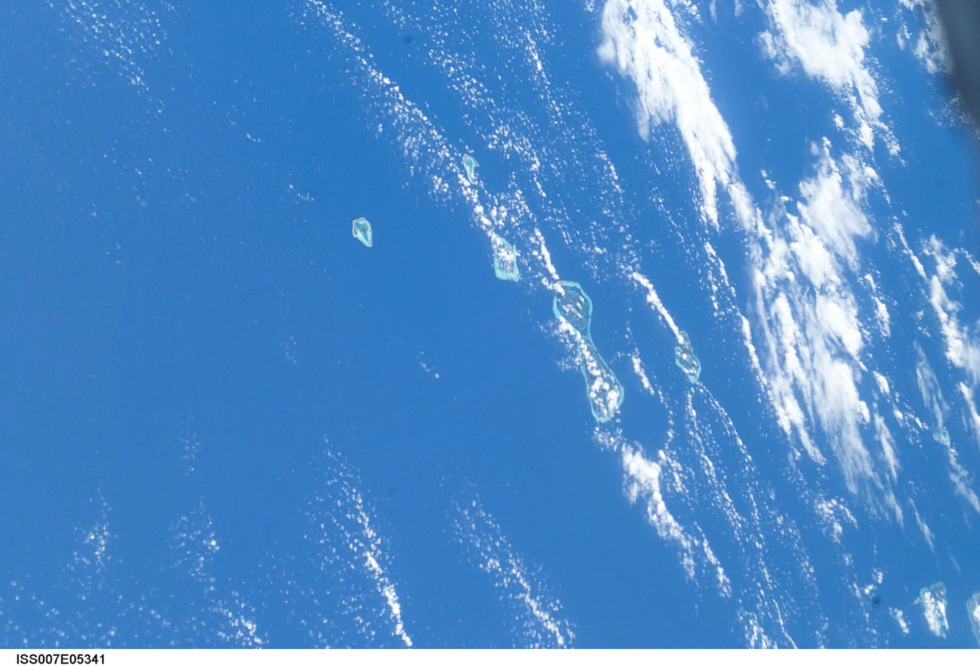 ISS007-E-5341 - View of the Society Islands