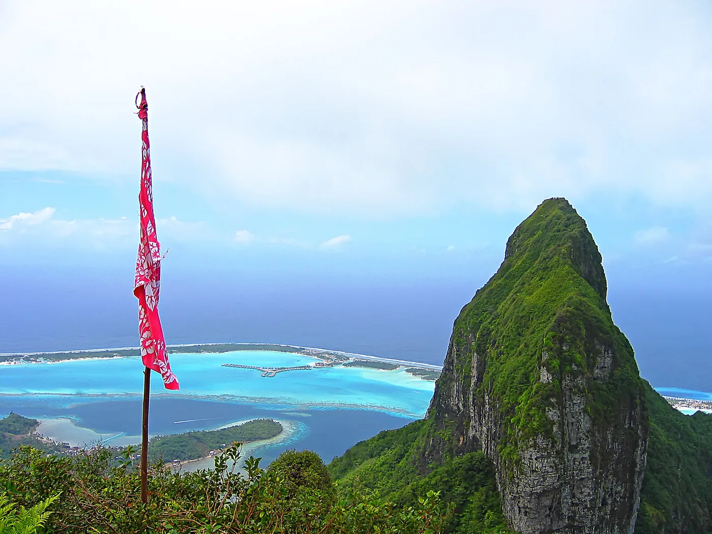 Bora Bora North-East view from Mt Pahia - French Polynesia